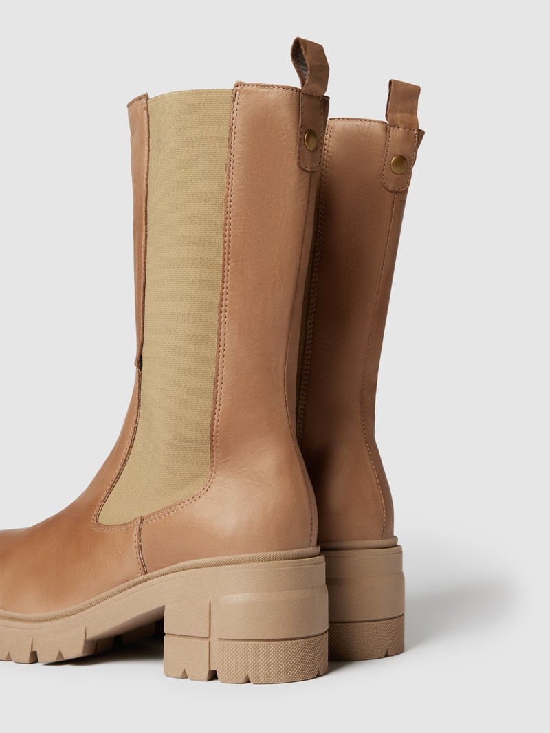 Chelsea Boots mit Ziernähten Modell 'DILARA' in beige