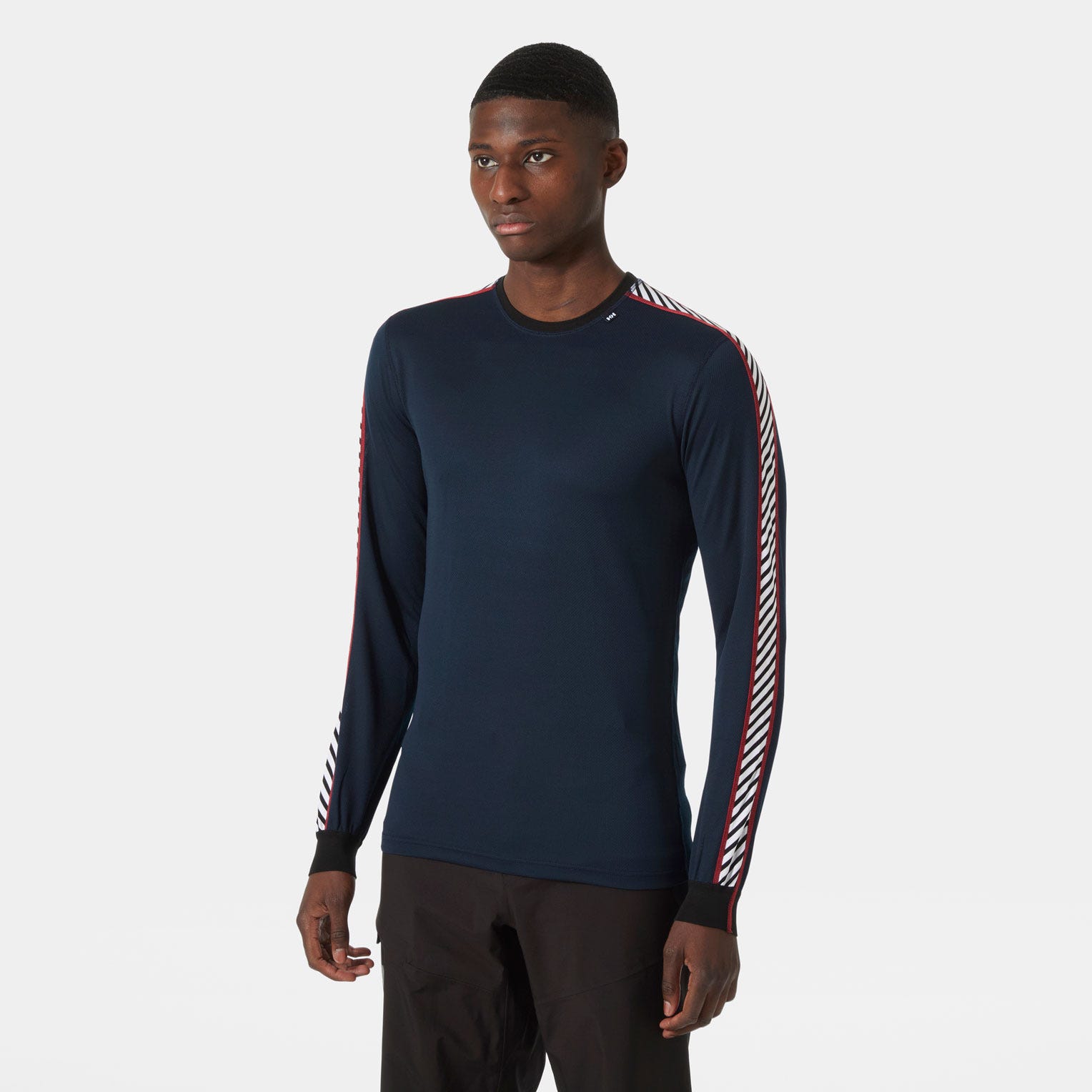 Men's HH LIFA® Stripe Long-Sleeve Crew Base Layer