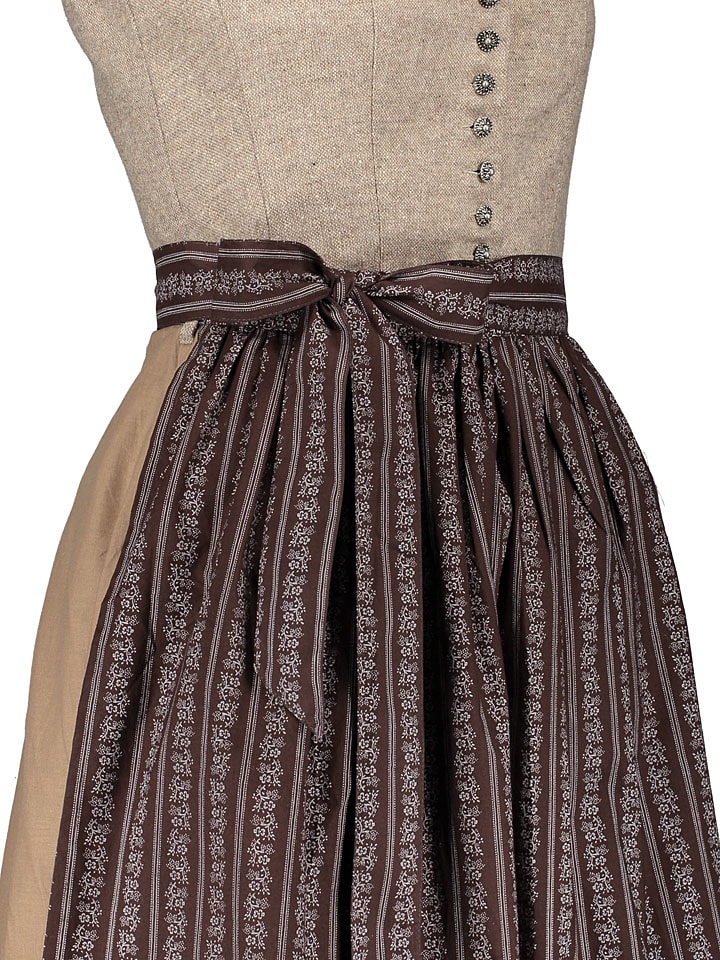Almsach Dirndl in Beige/ Braun günstig kaufen
