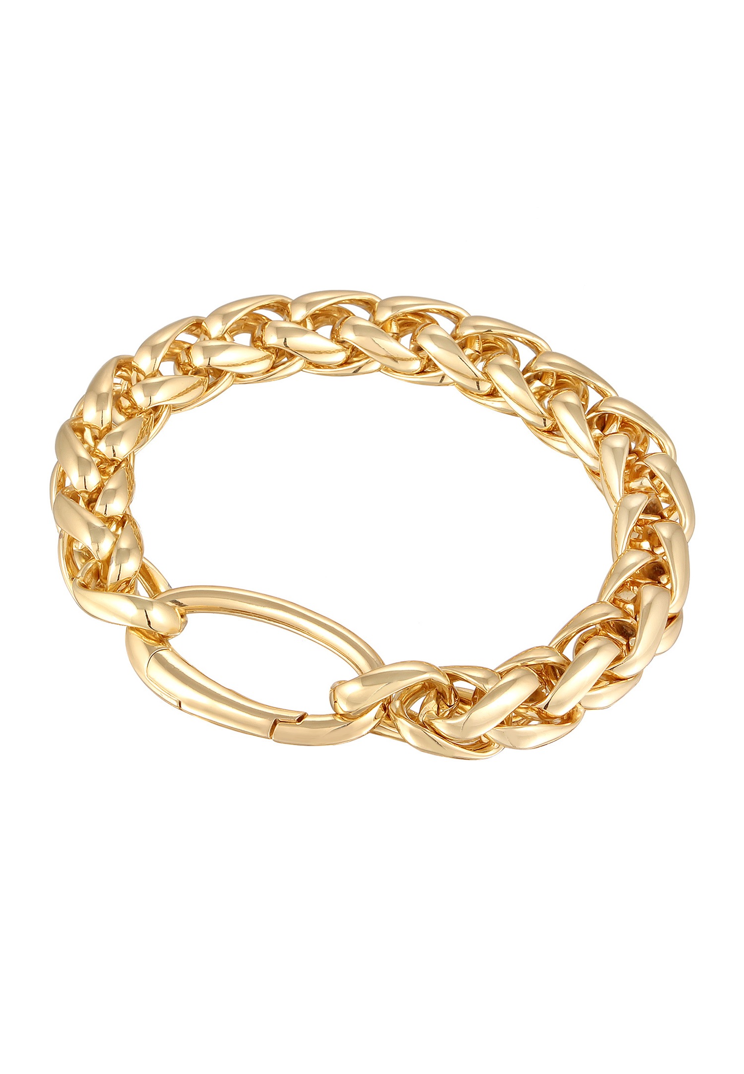 Elli Damen-Gliederring mit Verschluss, goldfarben