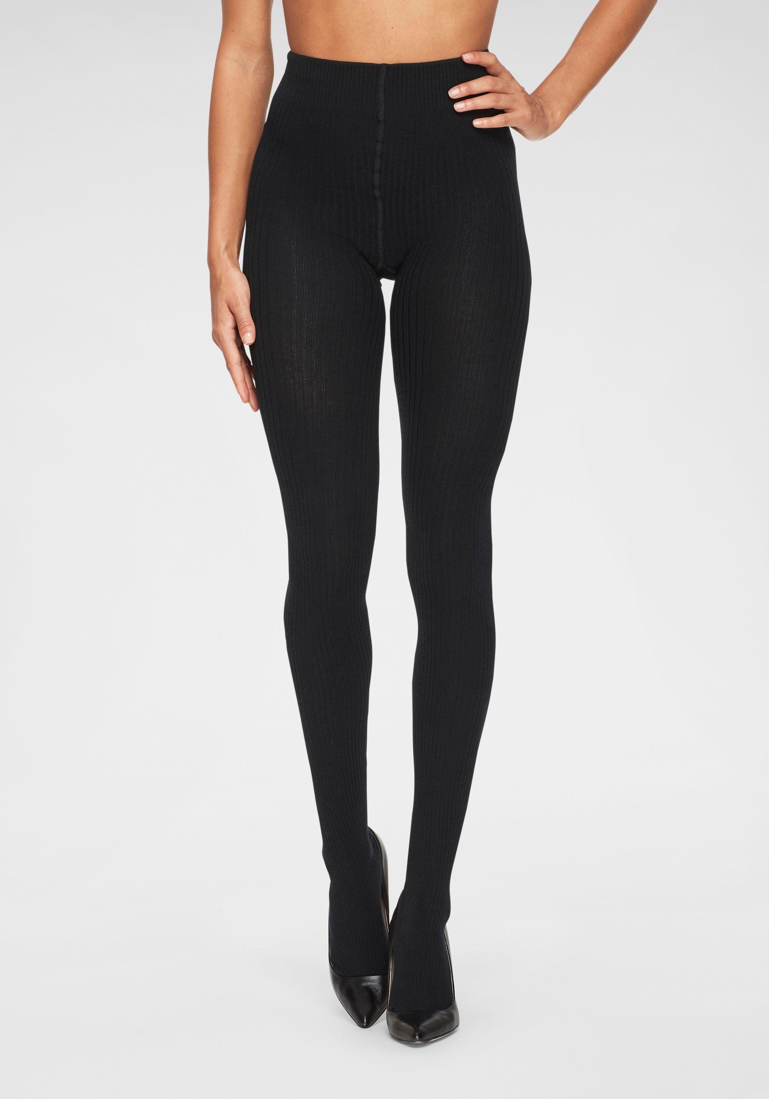 Lavana Strickstrumpfhose (2 St) in modischem Ripp-Strick