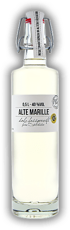 Birkenhof Alte Marille 0,5 Liter Birkenhof Alte Marille 0,5 Liter Harmonisches Destillat, in Cognacfässern gereift. 0,5	 Liter - Vol 40%