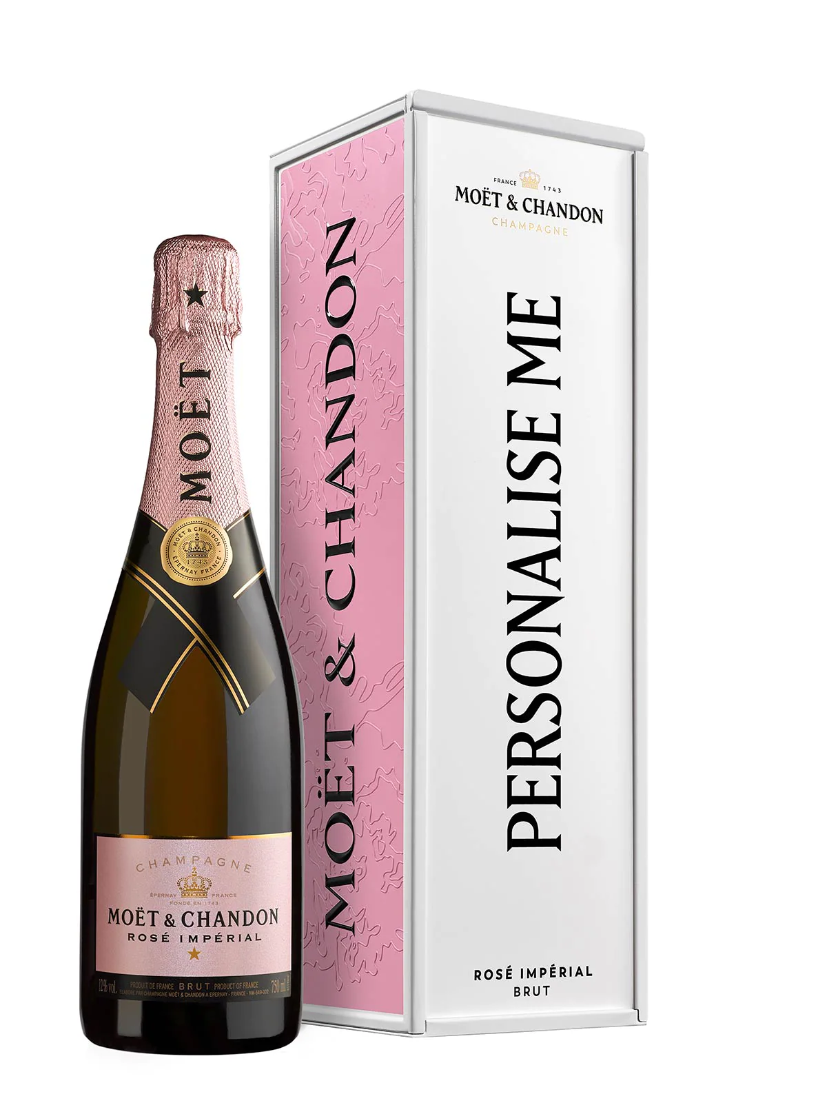 MOëT & CHANDON ROSÉ IMPÉRIAL IN KLASSISCHER GESCHENKBOX AUS METALL