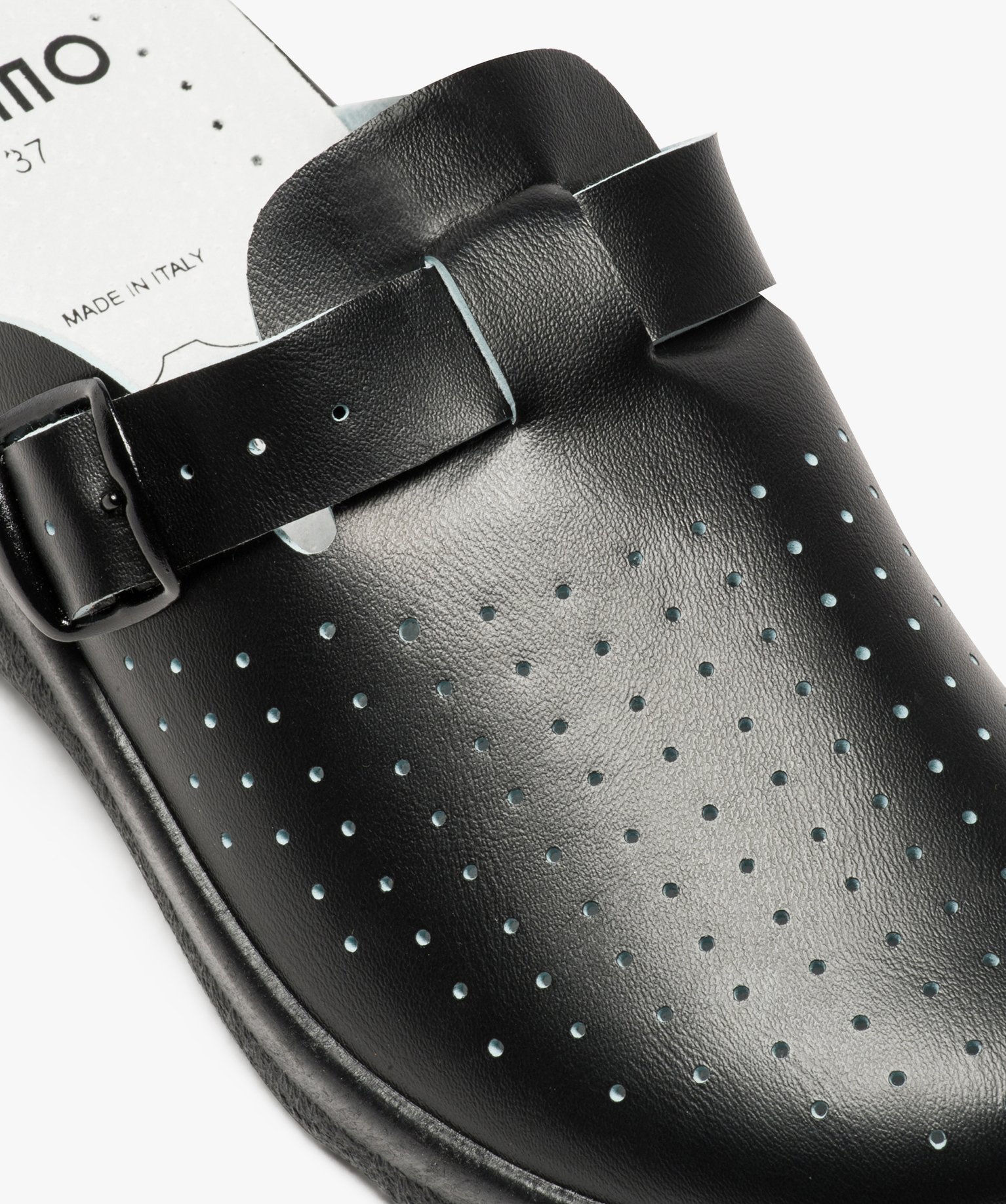 Sabots confort femme avec dessus perforé noir | GEMO