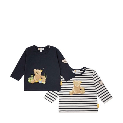 T-Shirt langarm 2 Set, dunkelblau für Jungs