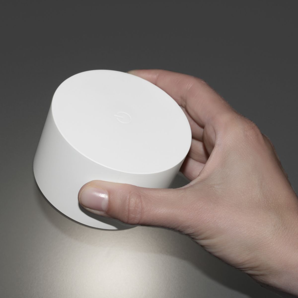 Fischer & Honsel Akku Wandlampe Magnetic Weiß Ø 8 cm
