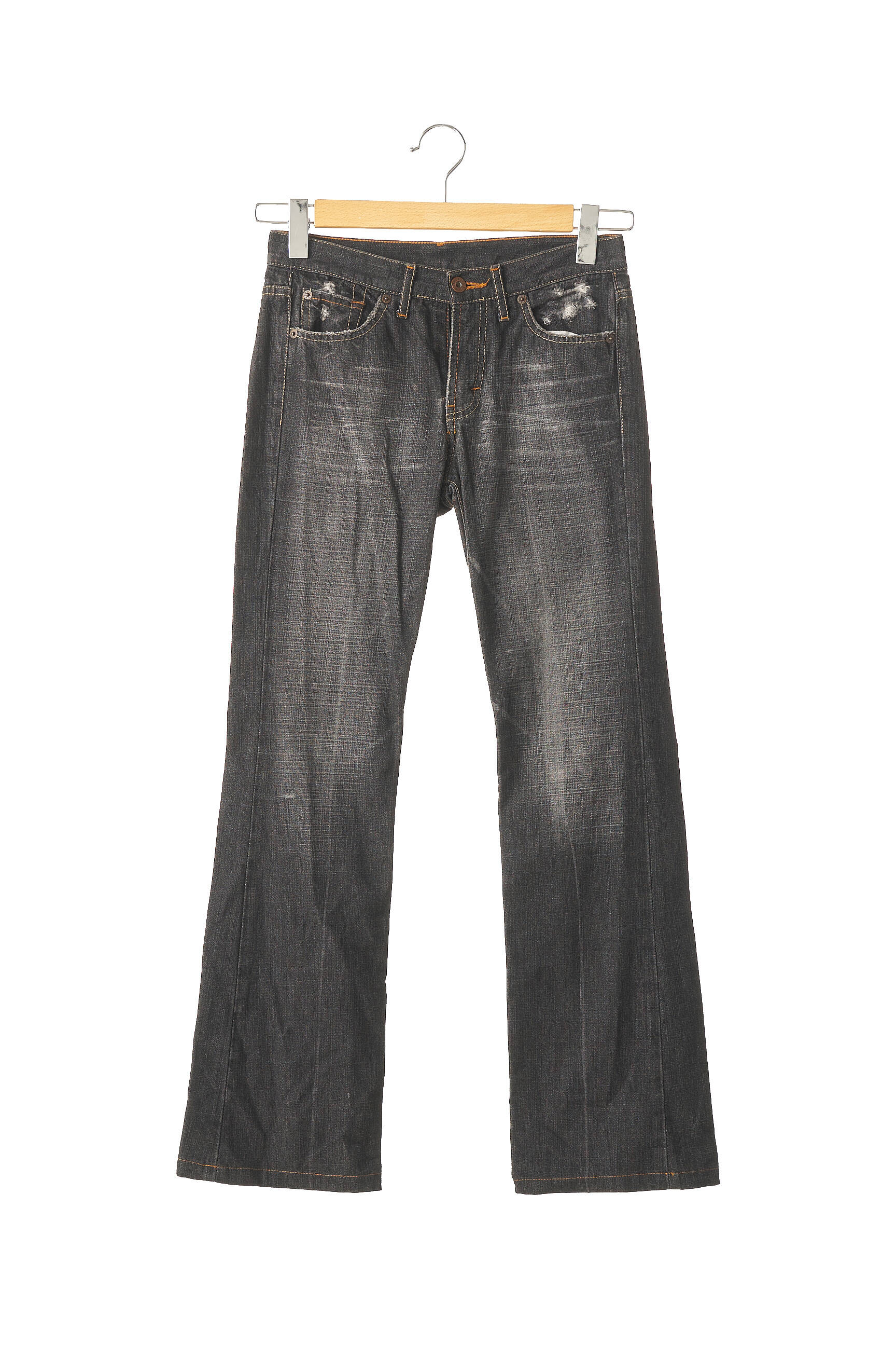 Used Jeans Jeans Coupe Droite Femme couleur noir