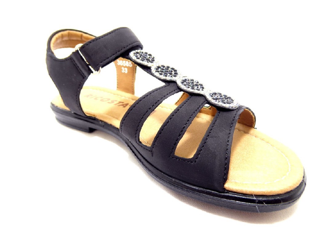 RICOSTA Mädchen Sandalen schwarz
