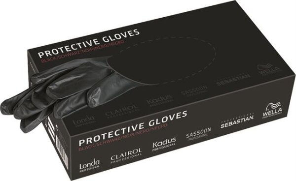 Wella Professionals Schutzhandschuhe Größe M, Farbe: schwarz Handschuh