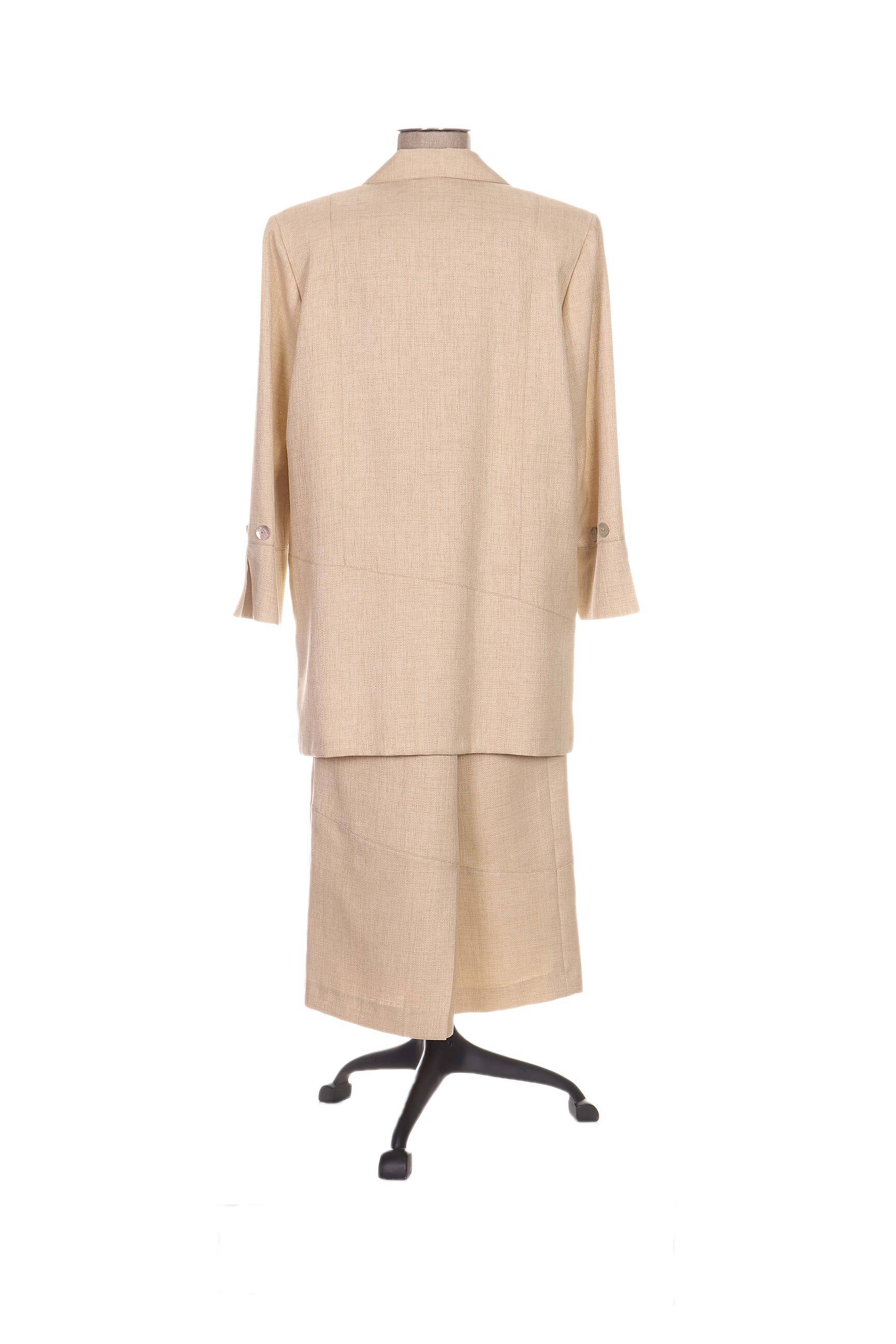 Francoise De France Jupe Veste Femme couleur beige