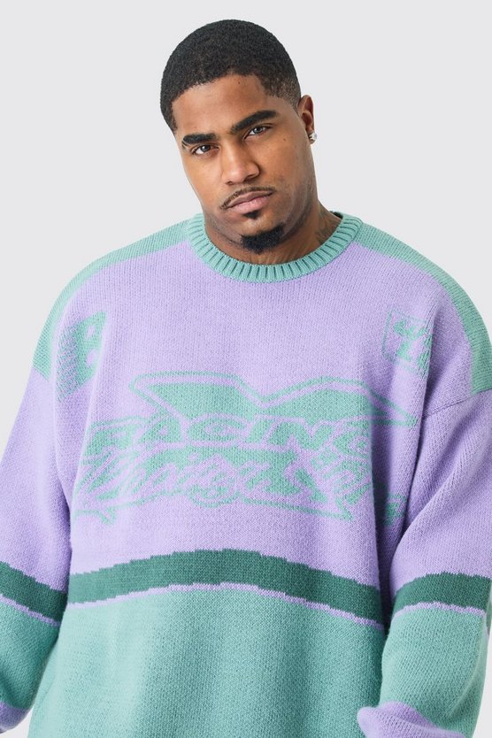 Plus Oversize Strick-Pullover