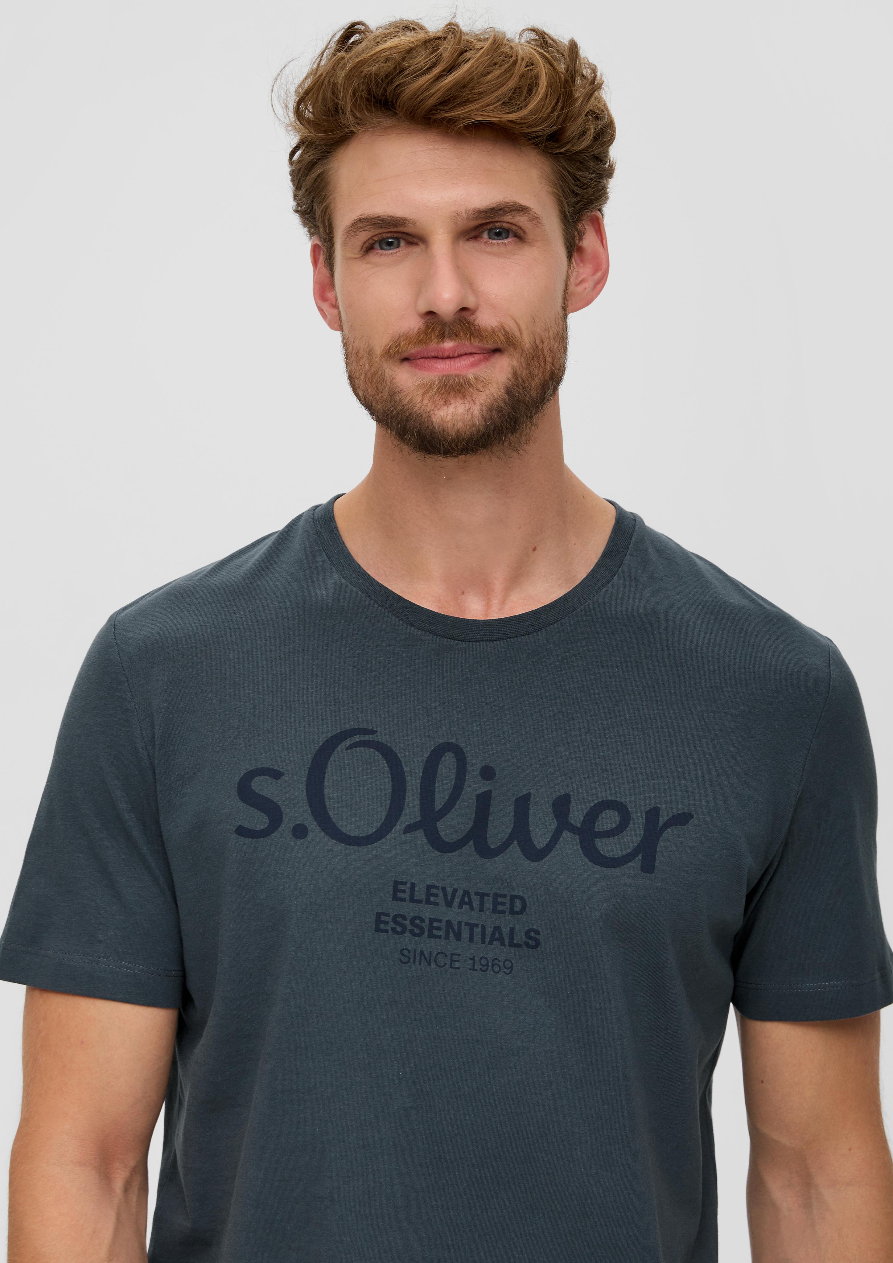 T-Shirt mit Label-Print  2139909-95D2