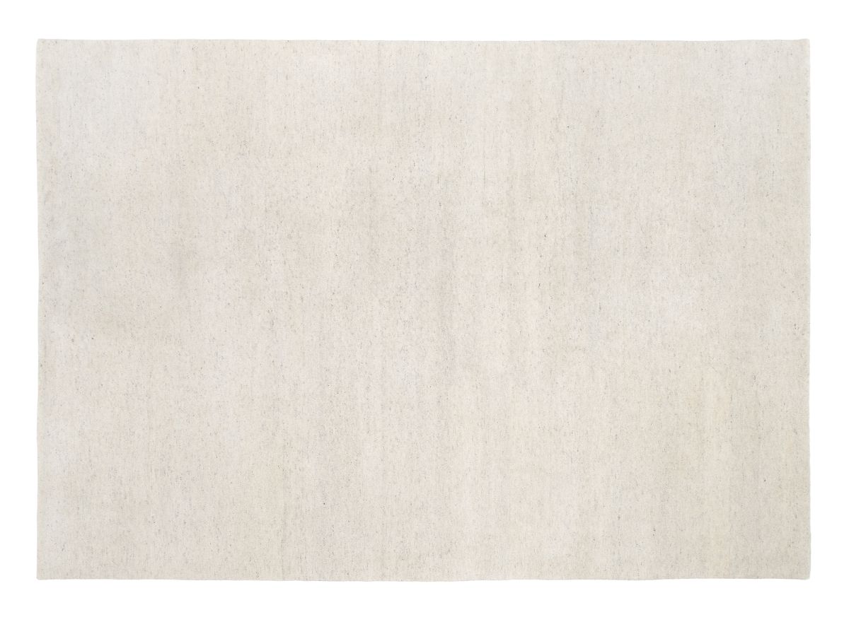 Teppich aus Indien Melek Hellgrau-Natur 60 x 90 cm