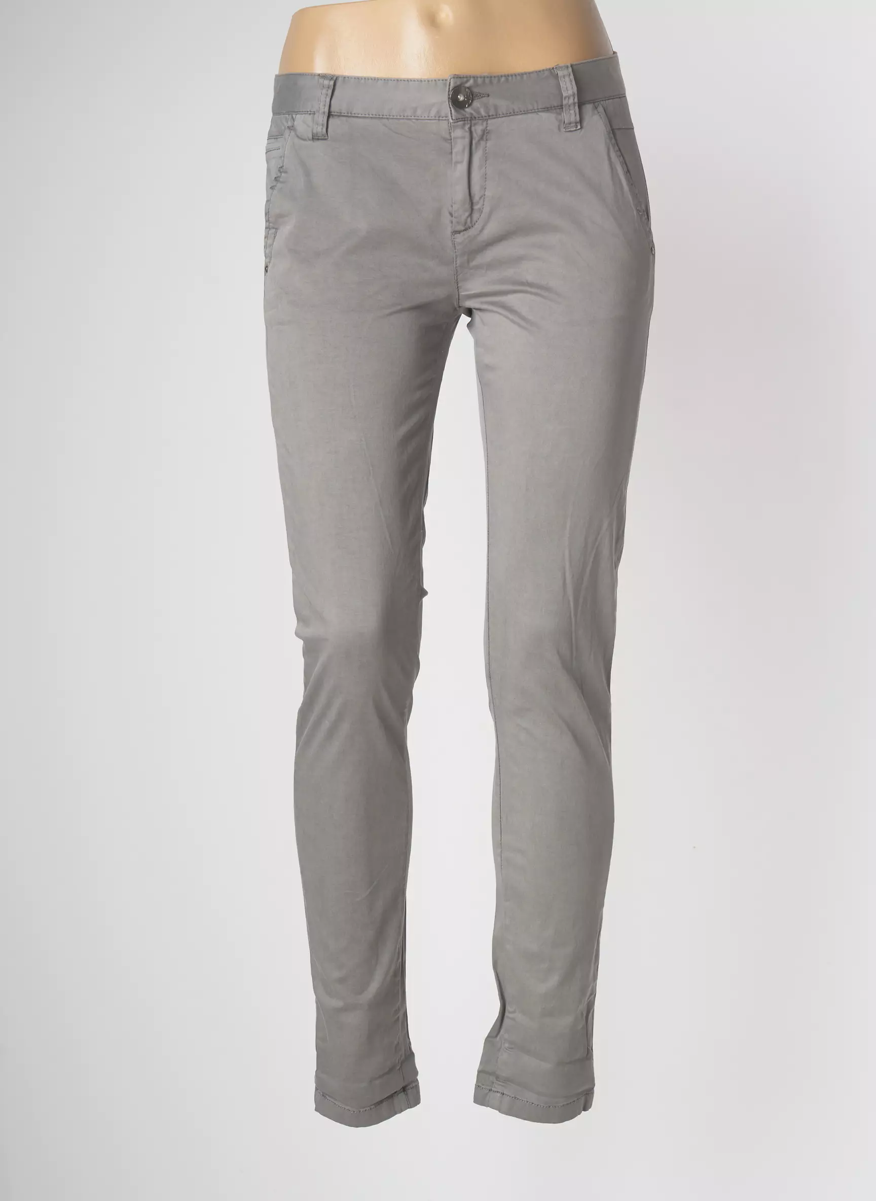 Ddp Pantalons Chino Femme couleur gris