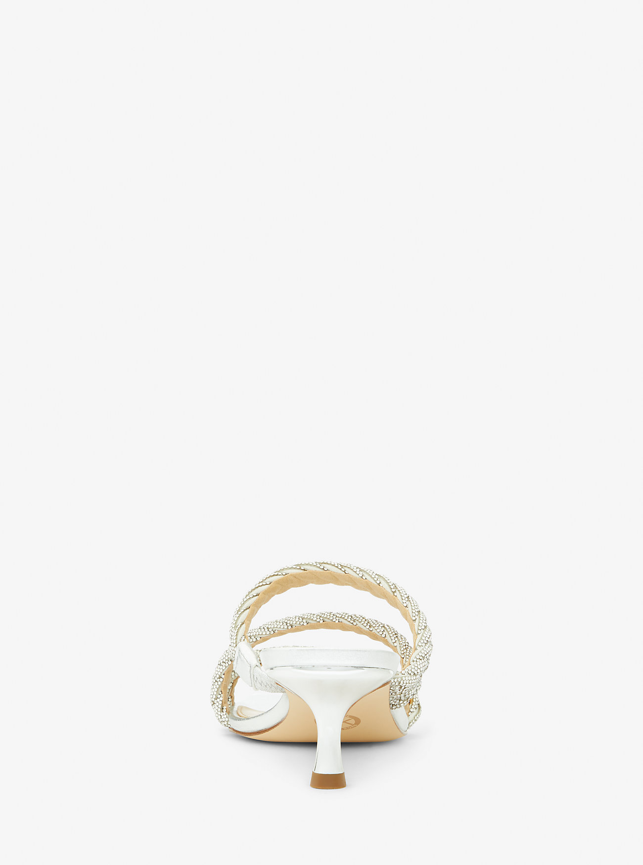 Celia Utsmykket Metallisk Kattunge Sandal - SØLV