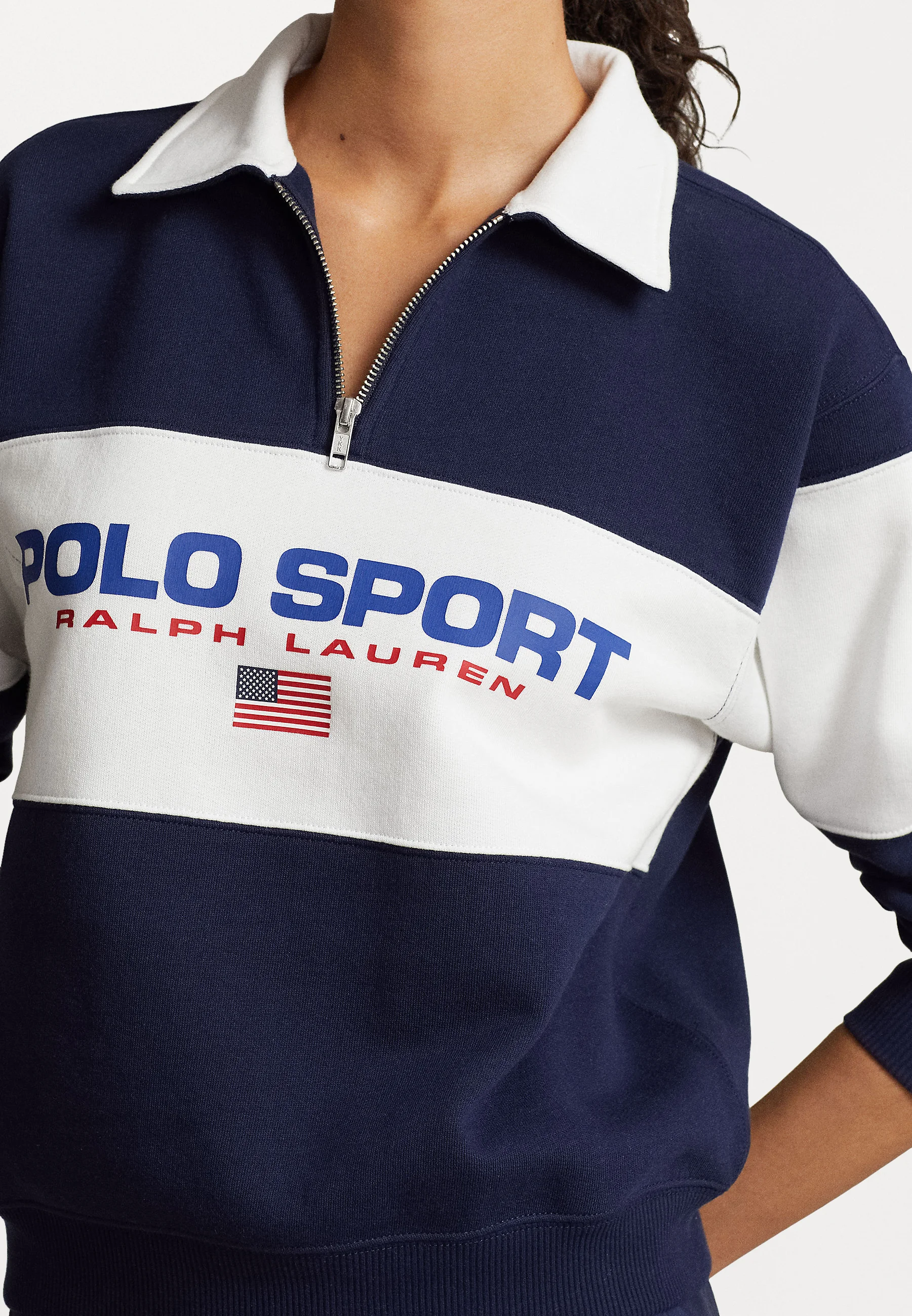 Sudadera Polo Sport Ralph Lauren de manga larga con media cremallera