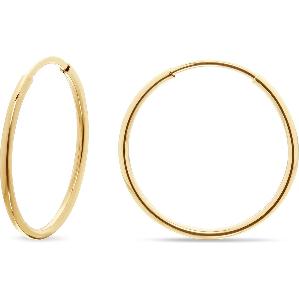 FAVS Créoles 375 Or jaune Boucles d'oreilles