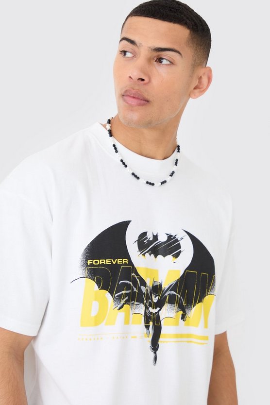 Oversize T-Shirt mit lizenziertem Batman-Print & Mesh-Shorts