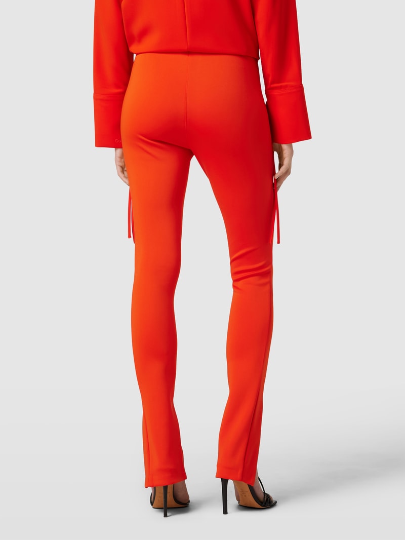 Leggings mit elastischem Bund in rot