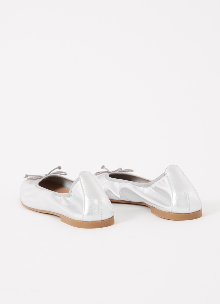 LKBennett Trilly ādas balerīna ar metālisku apdari