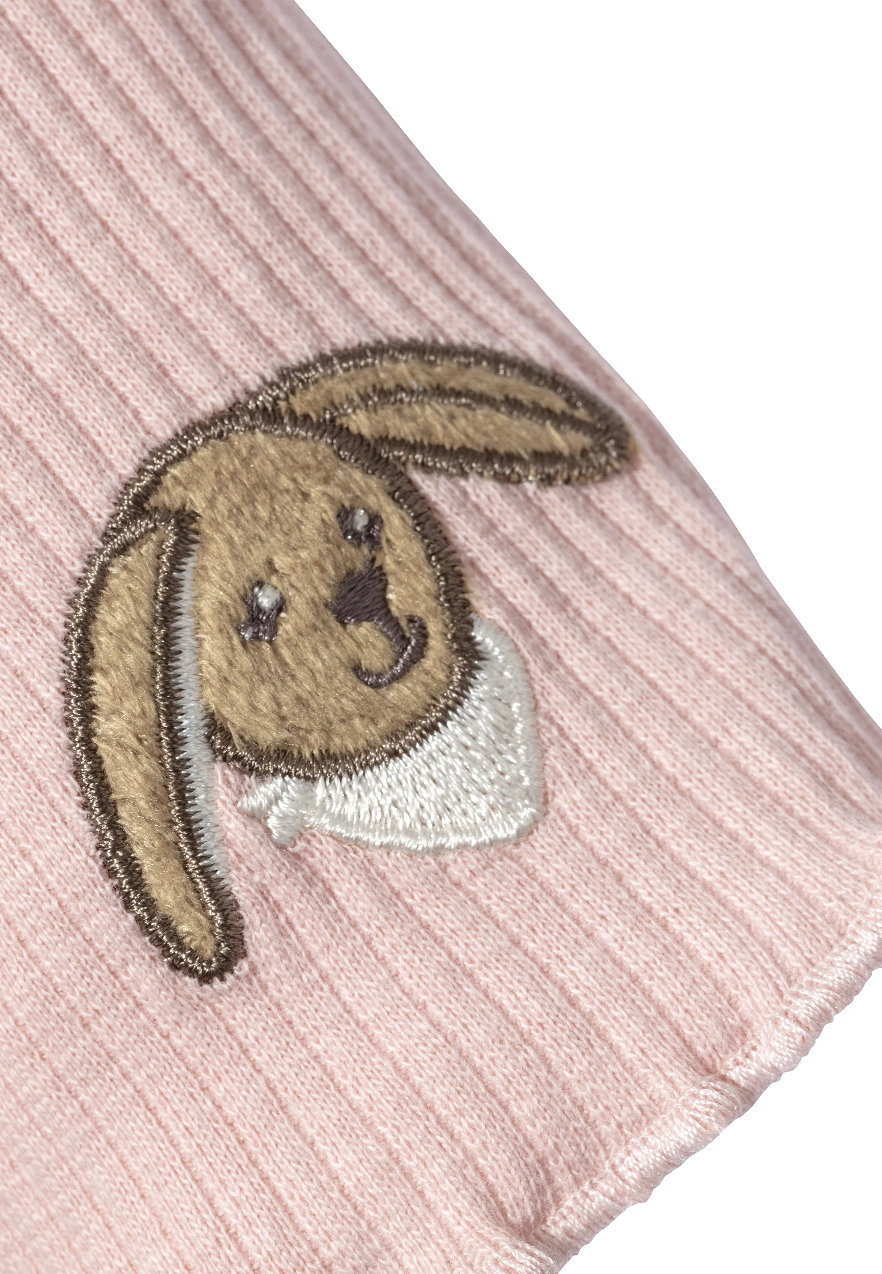 Shirt Hase Happy mit Kellerfalte und Deko-Schleifchen