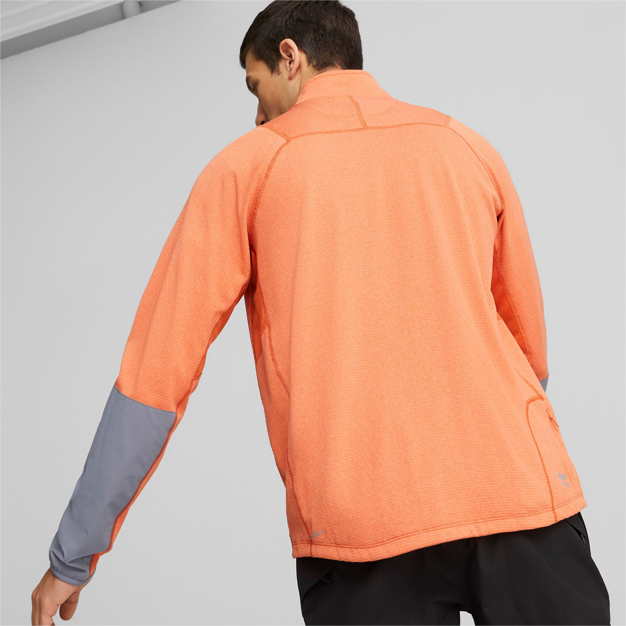 Seasons Raincell Half-Zip Lauftop Herren - Orange, Grau