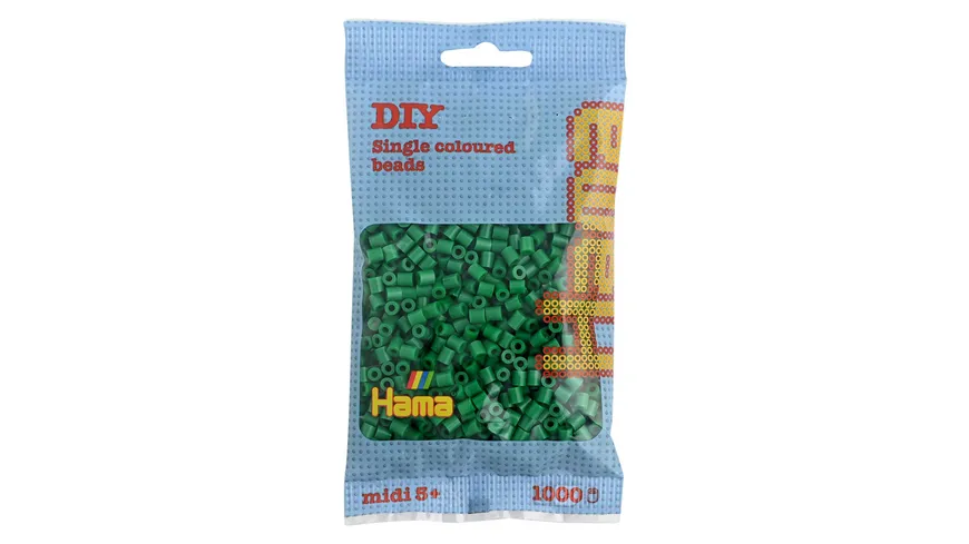 Hama - Bügelperlen im Beutel, ca 1000 Stück, grün