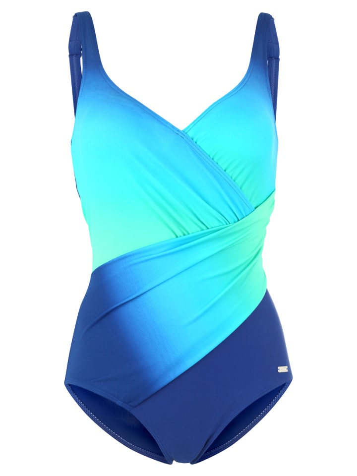 LASCANA Badeanzug in blau-türkis günstig kaufen