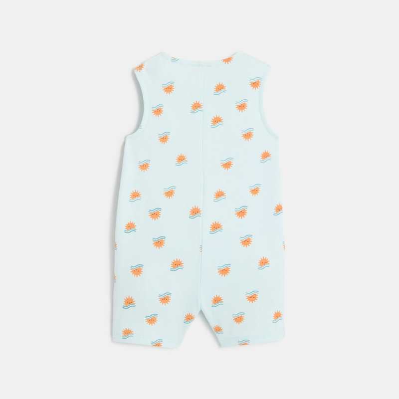 Combishort bébé garçon bleue à motifs soleil Catimini