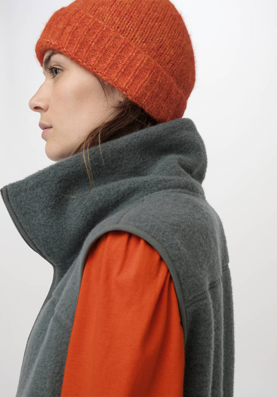 Wollfleece Weste aus reiner Bio-Merinowolle