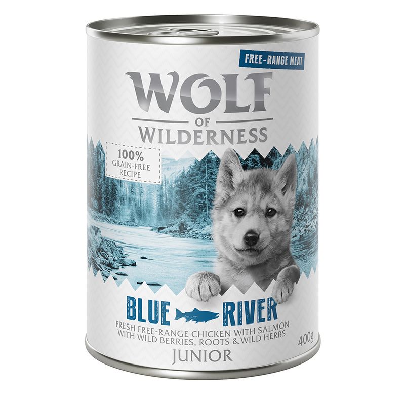 Sparpaket Wolf of Wilderness Freiland-Fleisch Junior 12 x 400 g