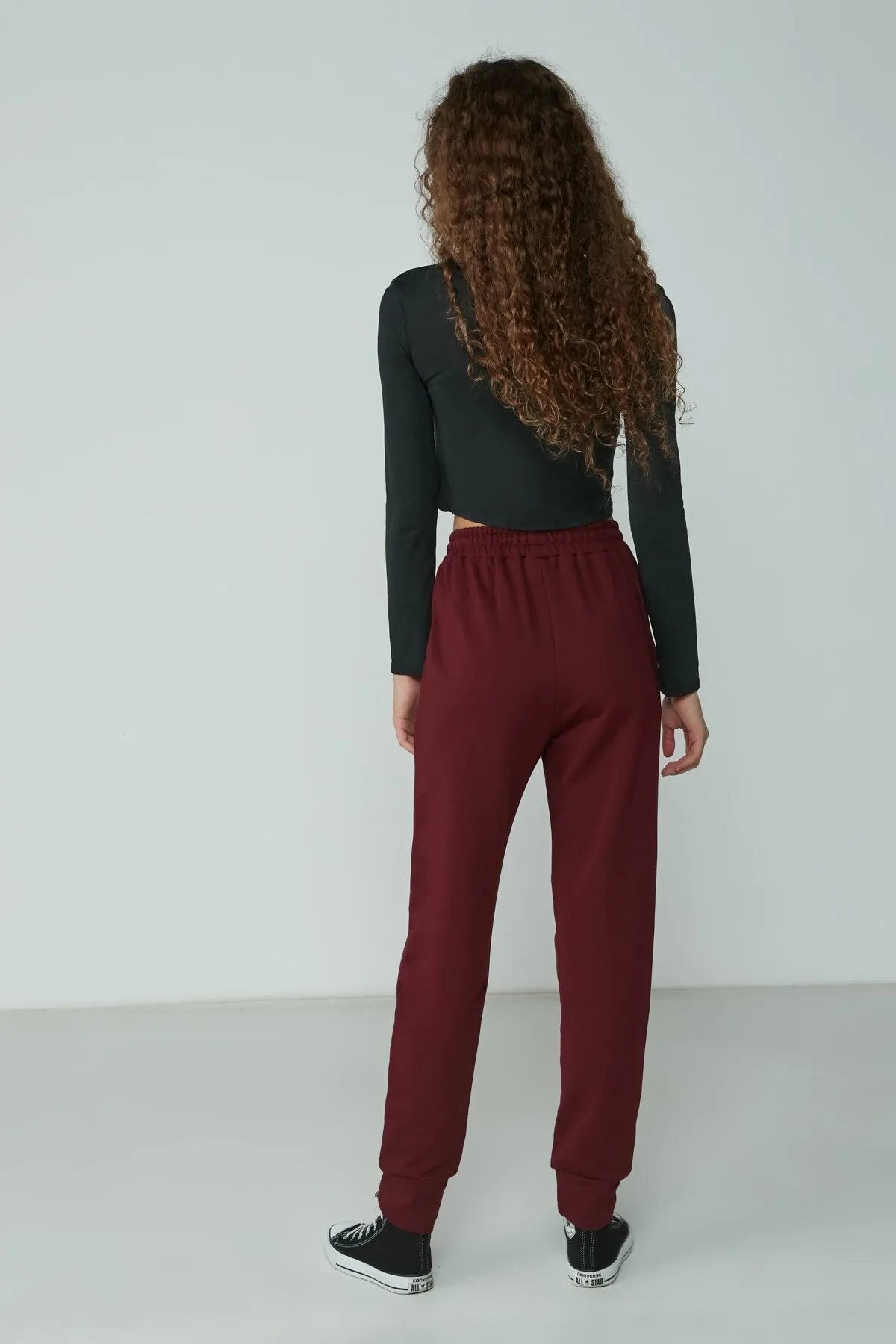 C&City  Jogger Cuff Sport-Jogginghose 735 Weinrot