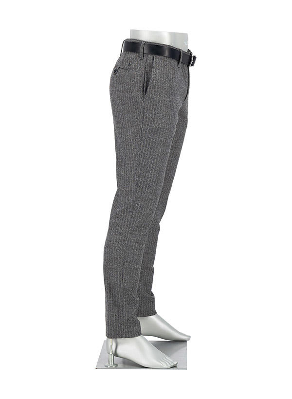 Alberto, Chino Rob, Slim Fit, Ceramica®, grau meliert