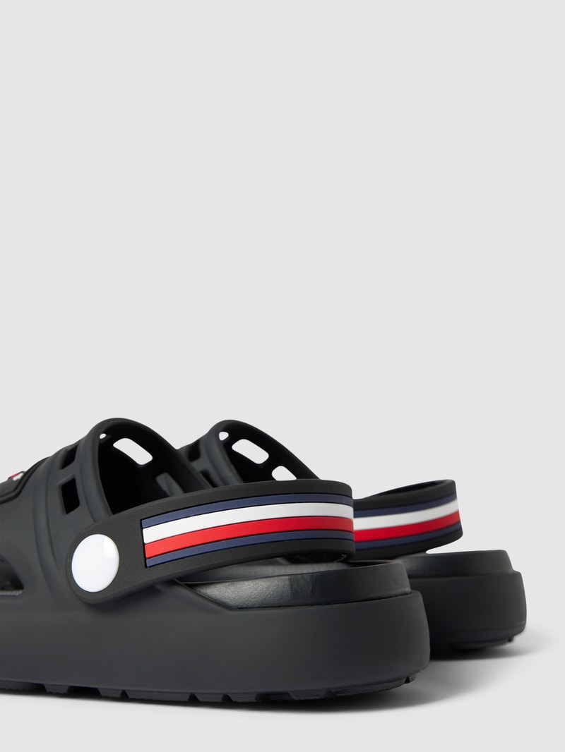 Sandale mit Riemen Modell 'STRIPES' in schwarz