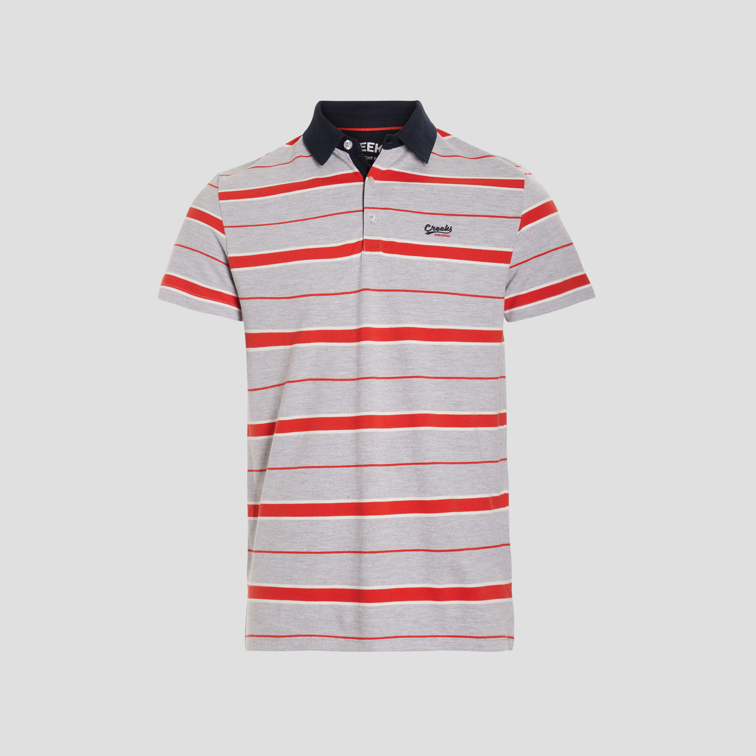 Polo manches courtes Creeks gris homme | La Halle