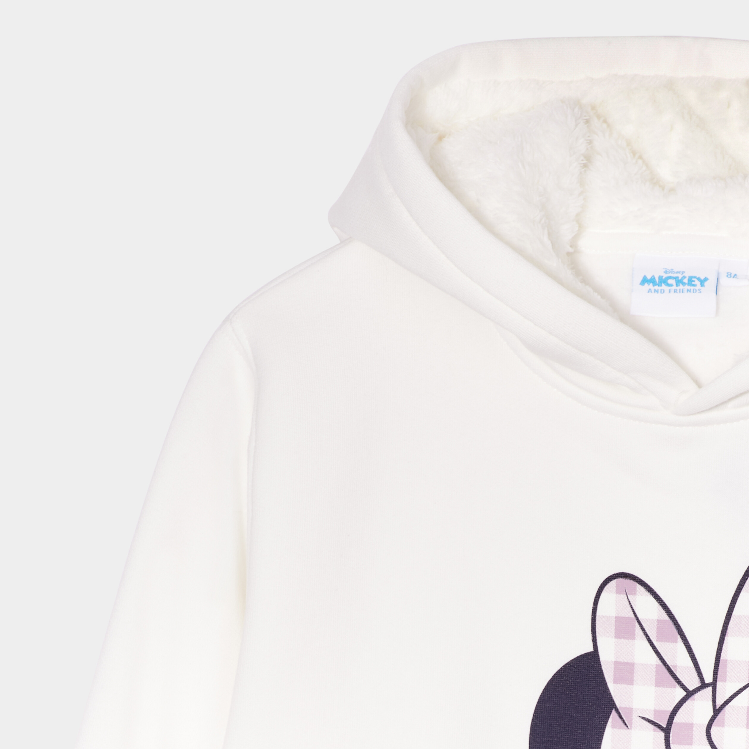 Sweat oversize à capuche hoodie Minnie ivoire fille | La Halle