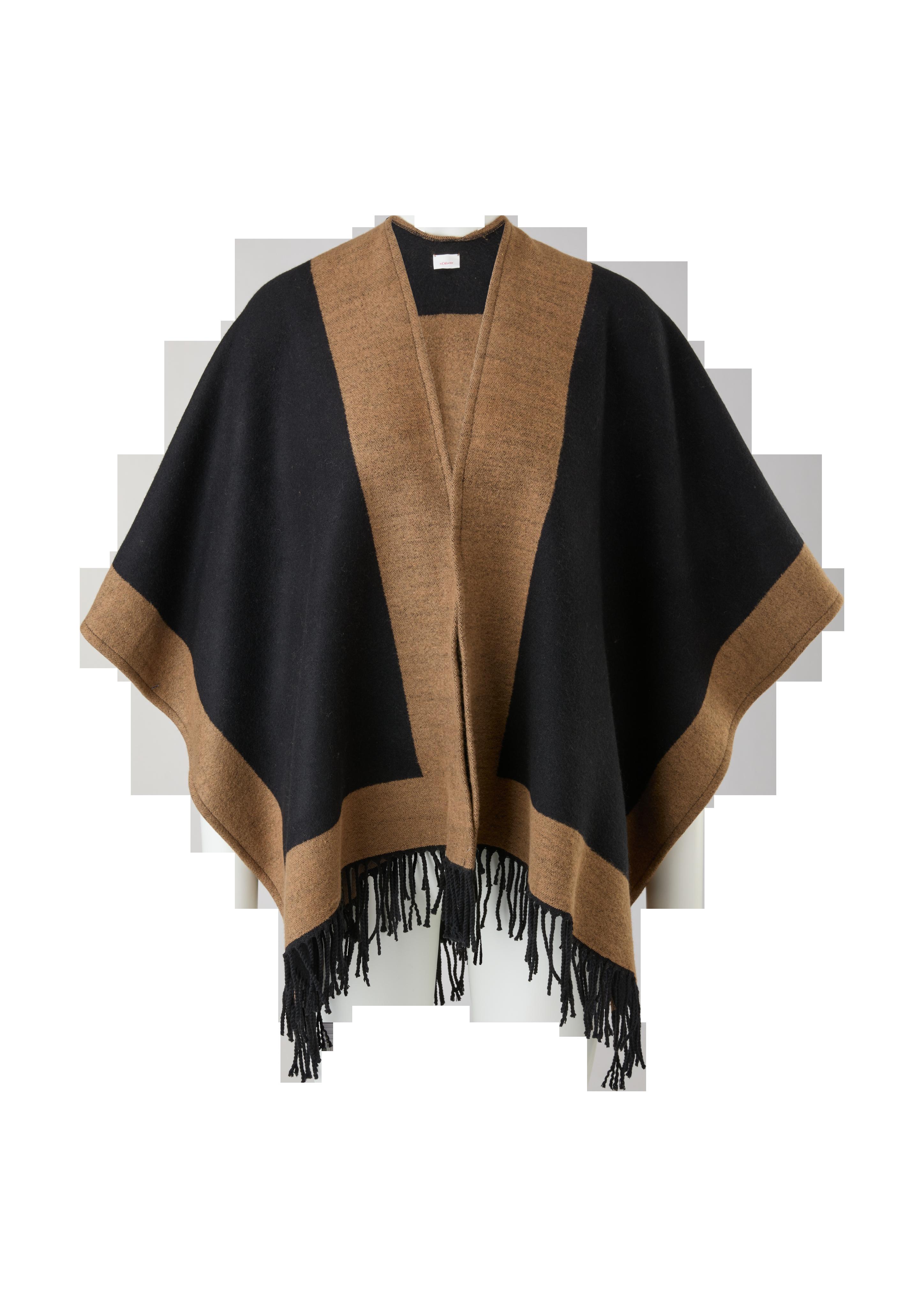 Poncho aus Viskosemix  2122268-9999