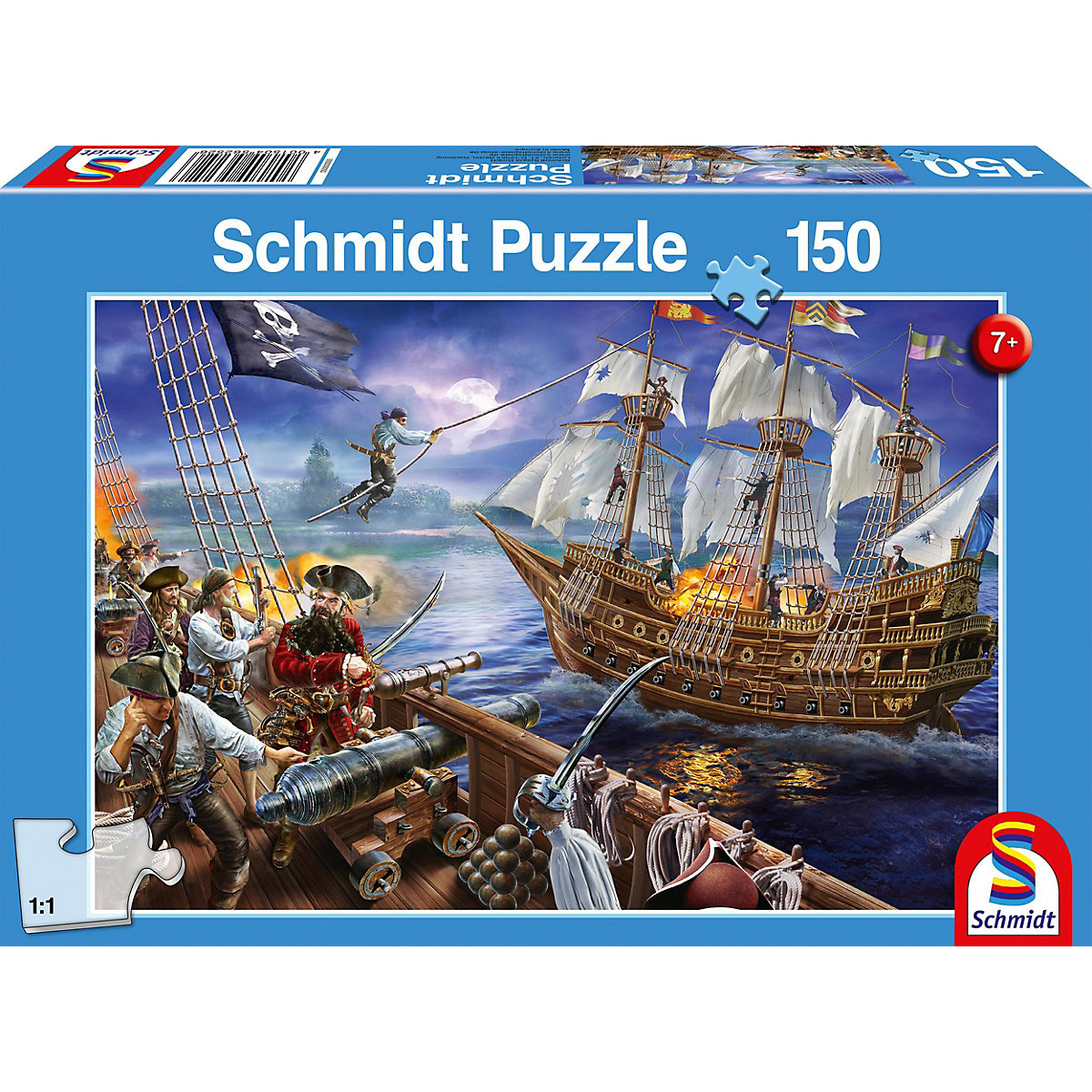 Puzzle 150 Teile Abenteuer mit den Piraten
