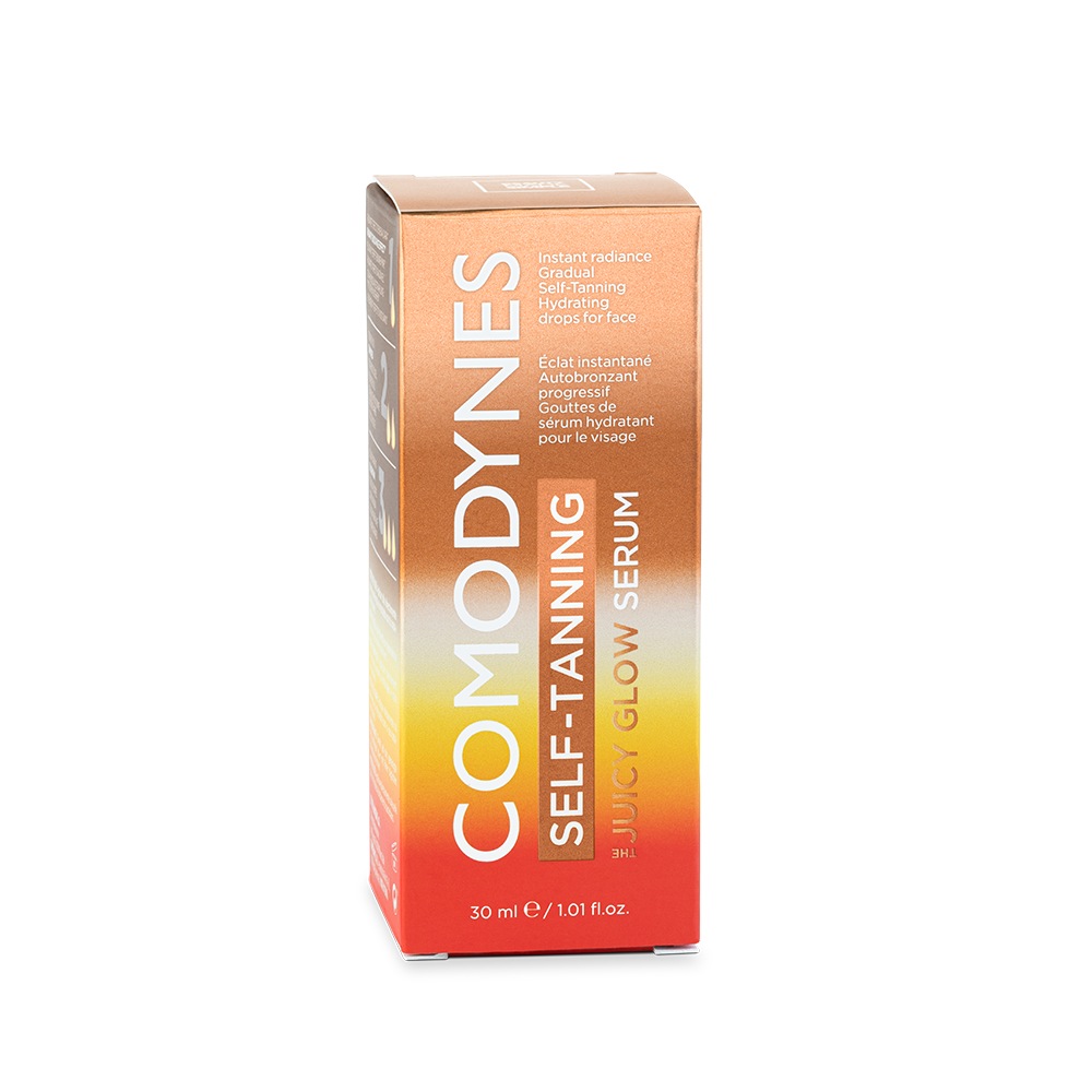Siero autoabbronzante Juicy Glow di Comodynes