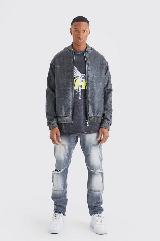 Zerrissene Slim-Fit Jeans