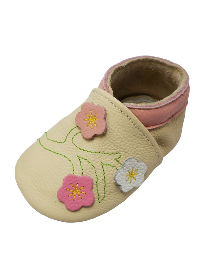 Yalion Leder-Krabbelschuhe 