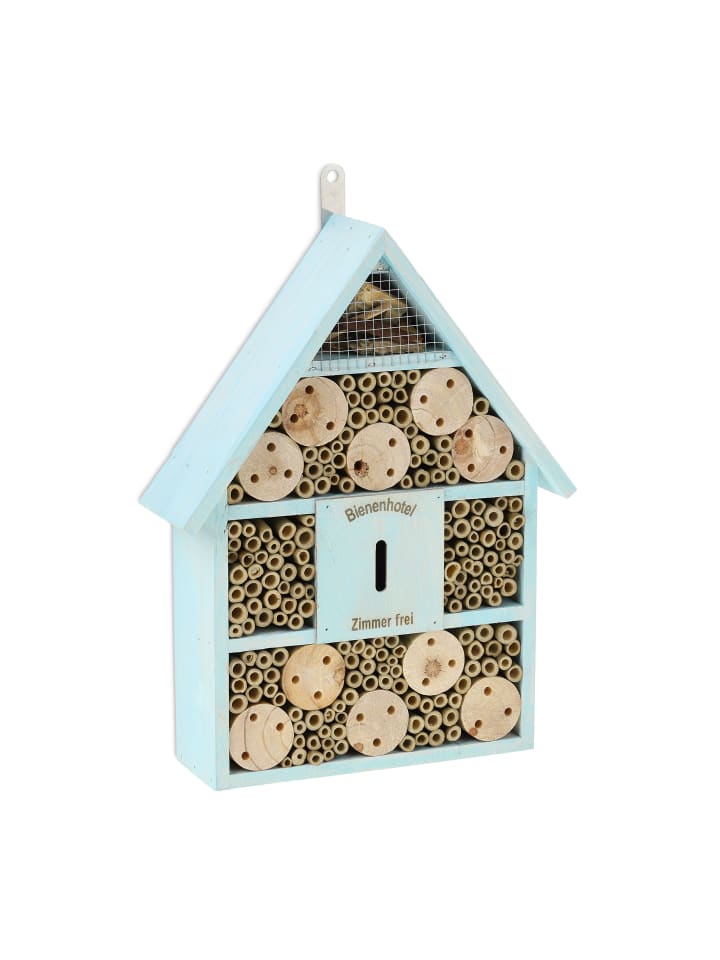 relaxdays Bienenhotel in Blau günstig kaufen onesize