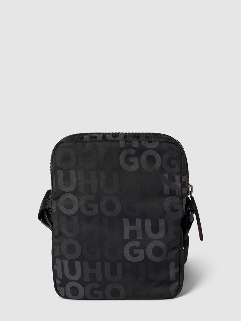 Crossbody Bag mit Logo-Muster Modell 'Ethon' in schwarz