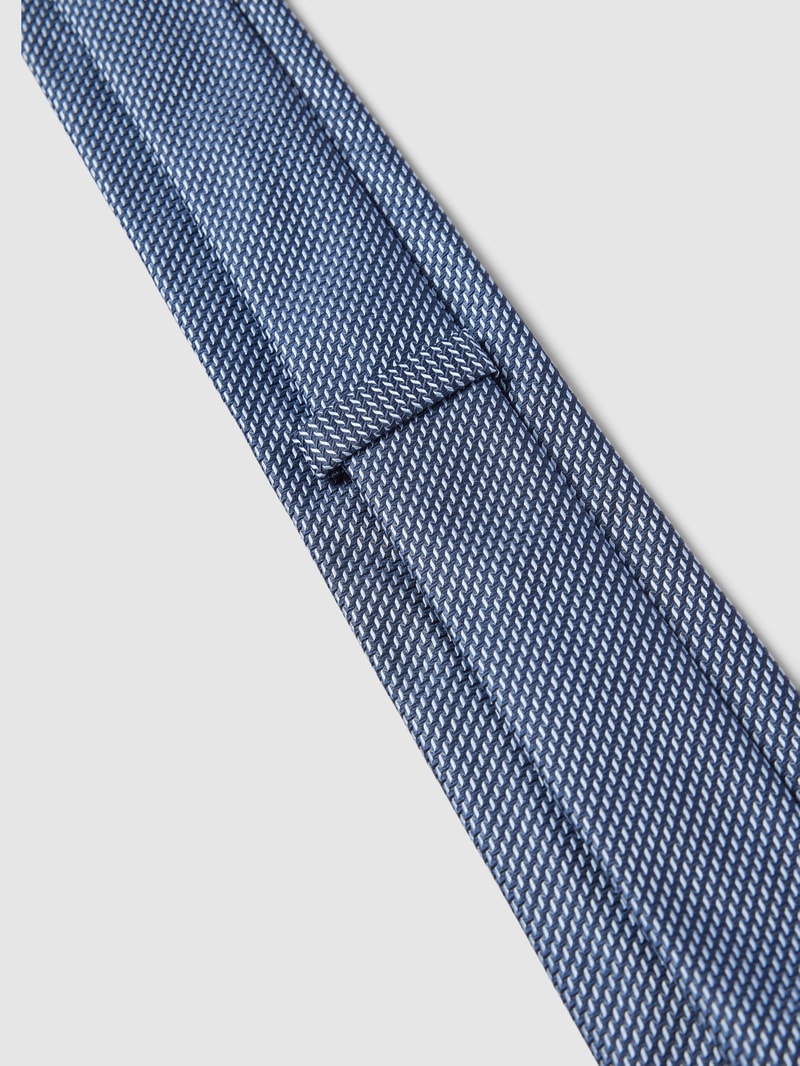 Krawatte aus Seide mit feinem Muster Modell 'Tie' in bleu