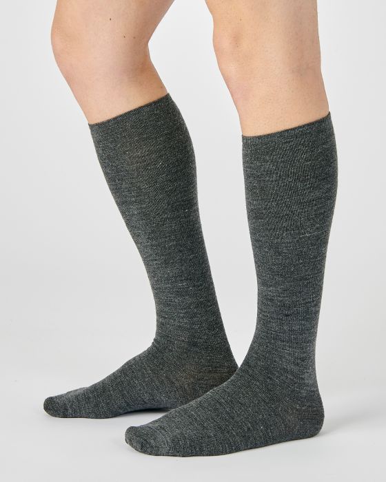 Lot de 2 paires de mi-bas laine et maille Thermolactyl.