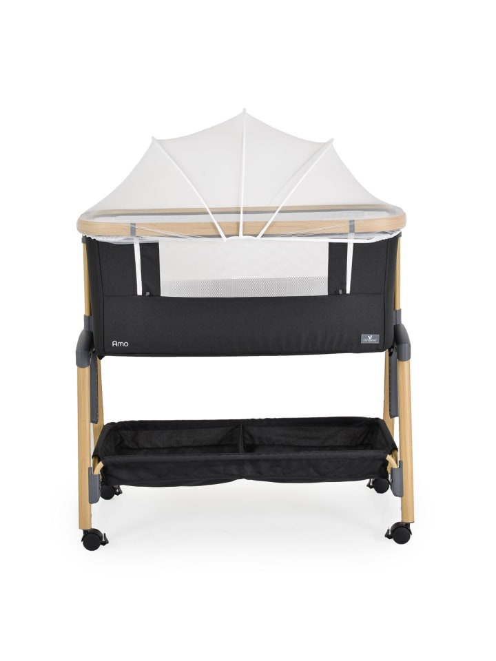 Cangaroo Beistellbett Amo Matratze in schwarz günstig kaufen onesize