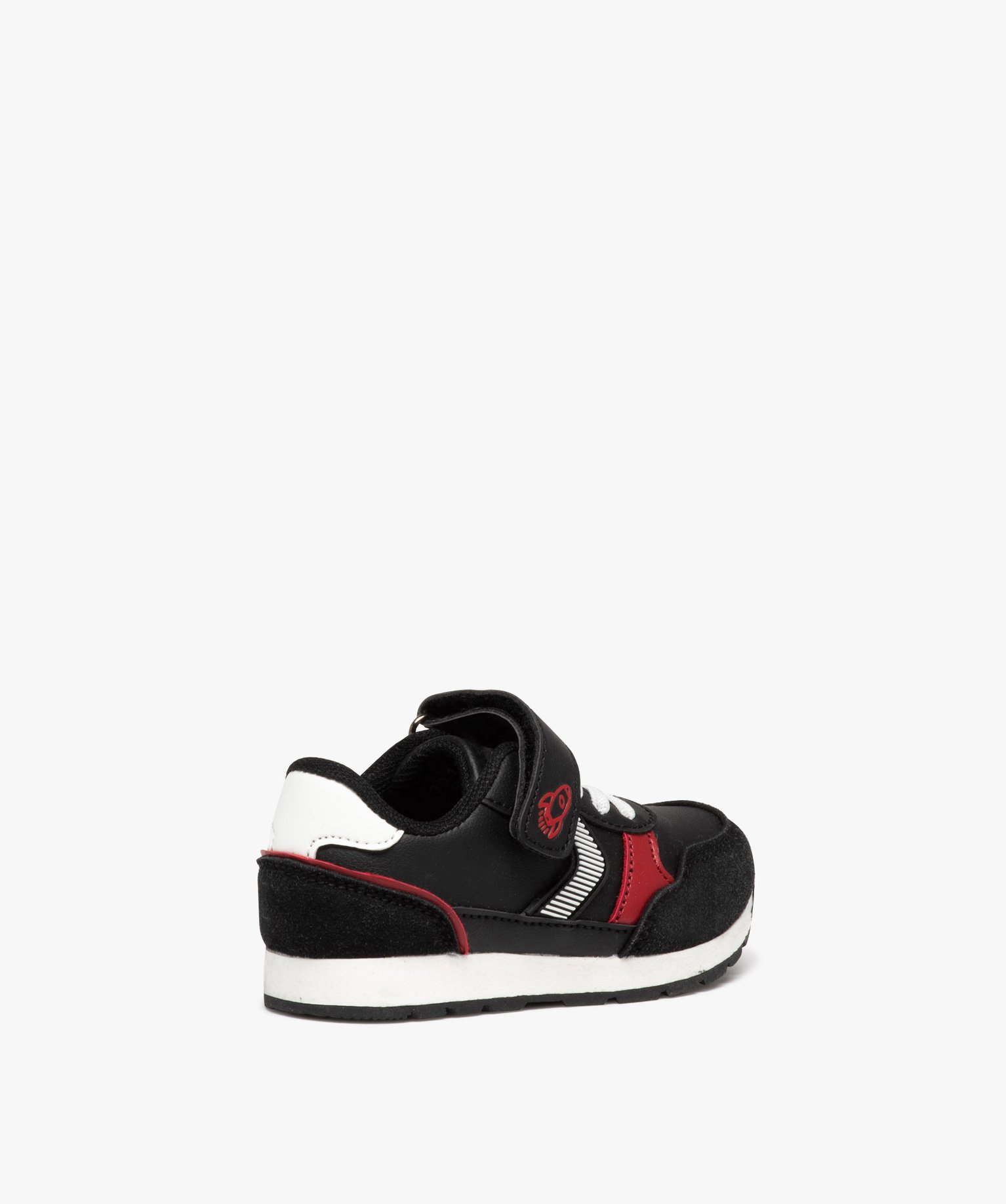 Basket bébé Garçon avec empiècements colorés et fermetu... noir | GEMO