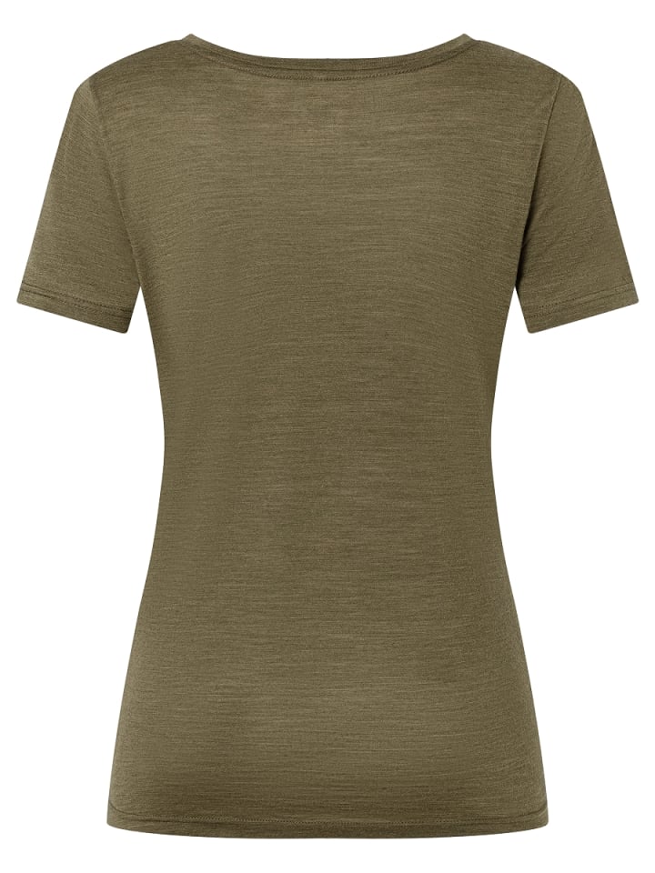 super.natural Merino T-Shirt W SOUND OF NATURE TEE in grün günstig kaufen XS