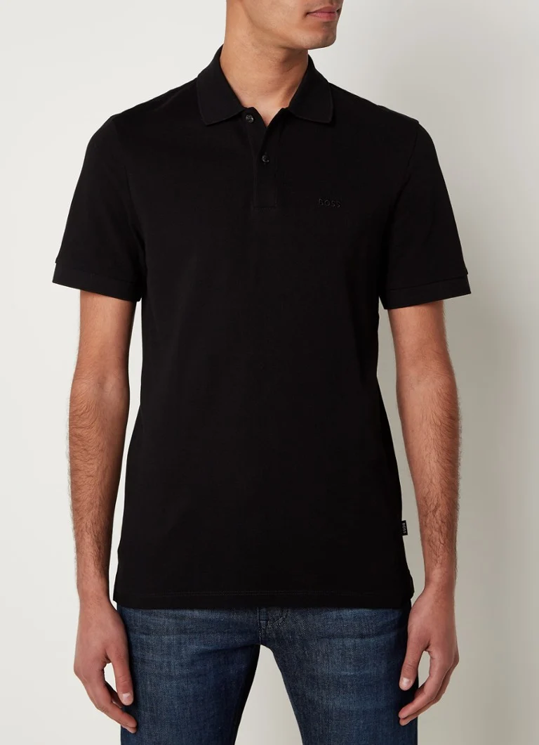 HUGO BOSS Pallas regulāra piegriezuma polo krekls no pikē kokvilnas