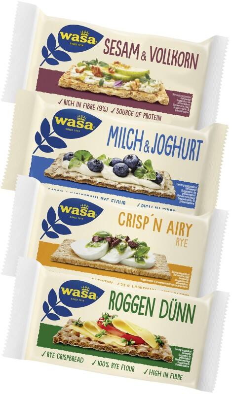 WASA Frühstücksbox Knäckebrot 40 Stück